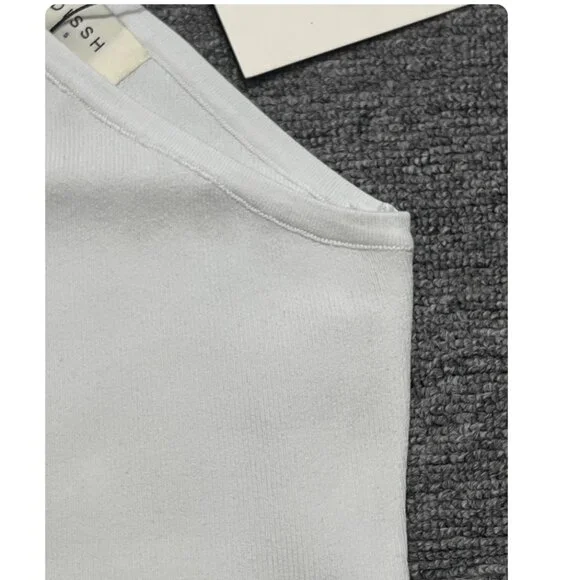 NWT DISSH One Shoulder Mosman Knit Top XS/S/M White Ivory Quiet Lux